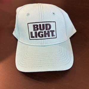 Light blue Bud Light hat. NWT